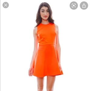 Finders Keepers Mini Dress in Mod Orange